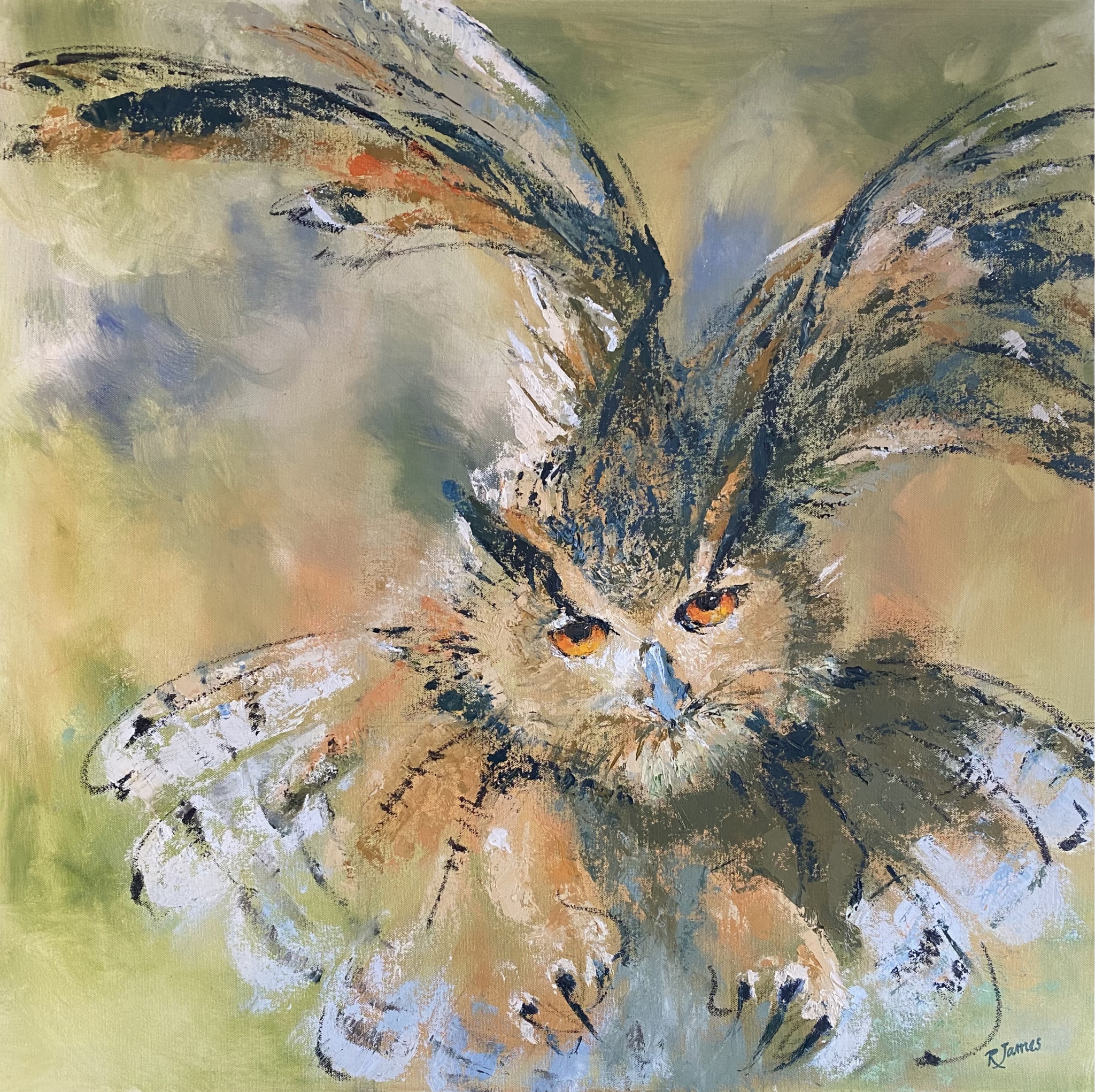 Flaco Flying Free by Rose marie James