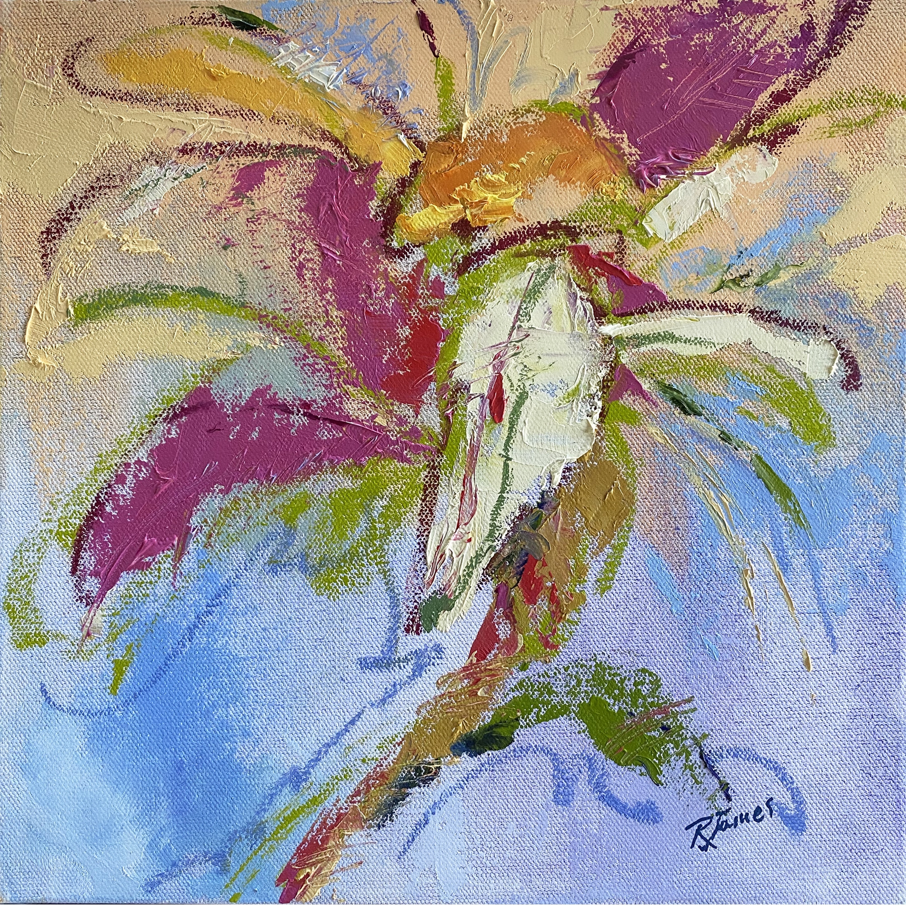 A Lily Abstracted #2 by Rose marie James